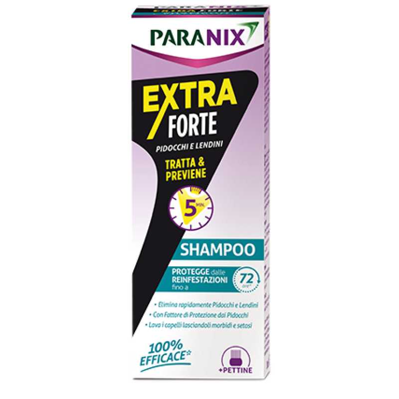 PARANIX Shampoo extra forte - tratta e previene pidocchi e lendini 200 Ml - Immagine 4