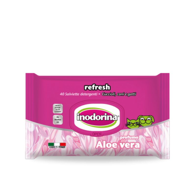 Inodorina Salviette All'aloe Vera - Set %: 12 X 40 Pz - Immagine 5