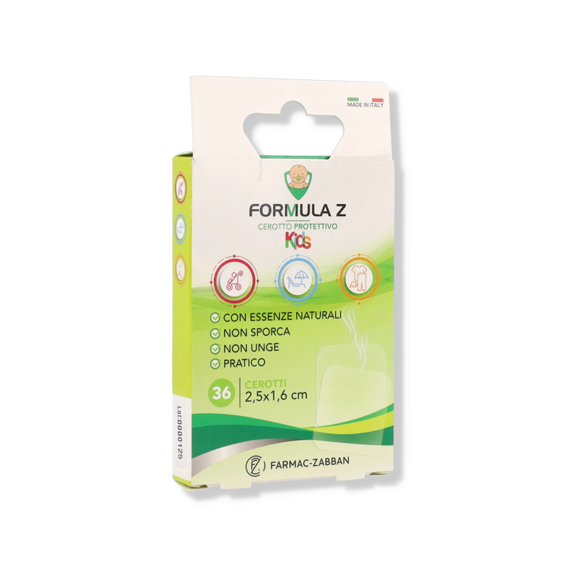 FARMAC-ZABBAN Formula Z Kids - 36 Cerotti Protettivi Anti-Zanzare 2,5x1,6 cm - Immagine 4