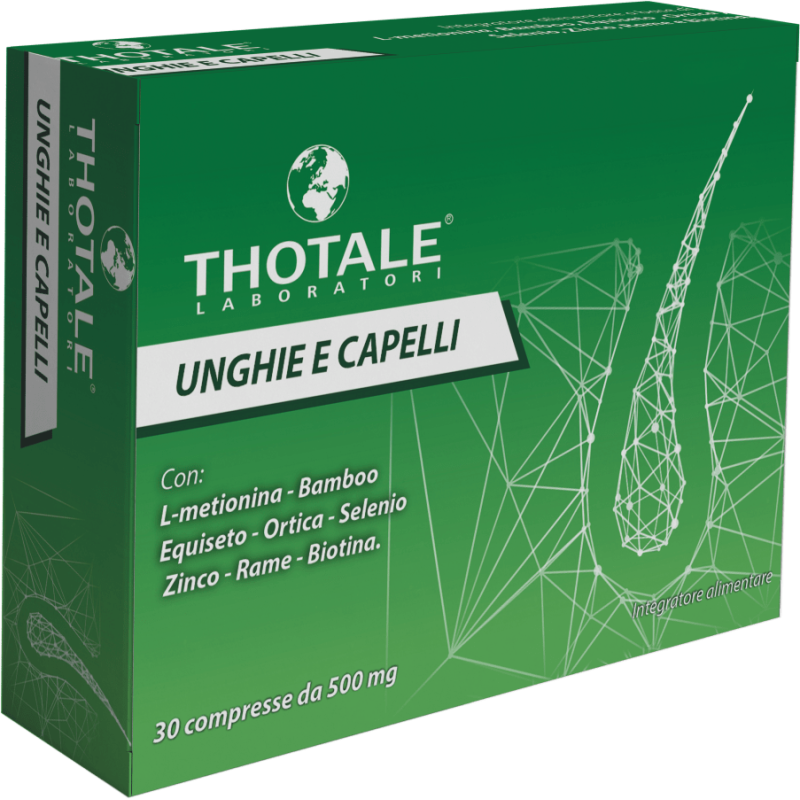 Thotale Unghie E Capelli 30 Compresse - Integratore Per Unghie E Capelli - Immagine 3