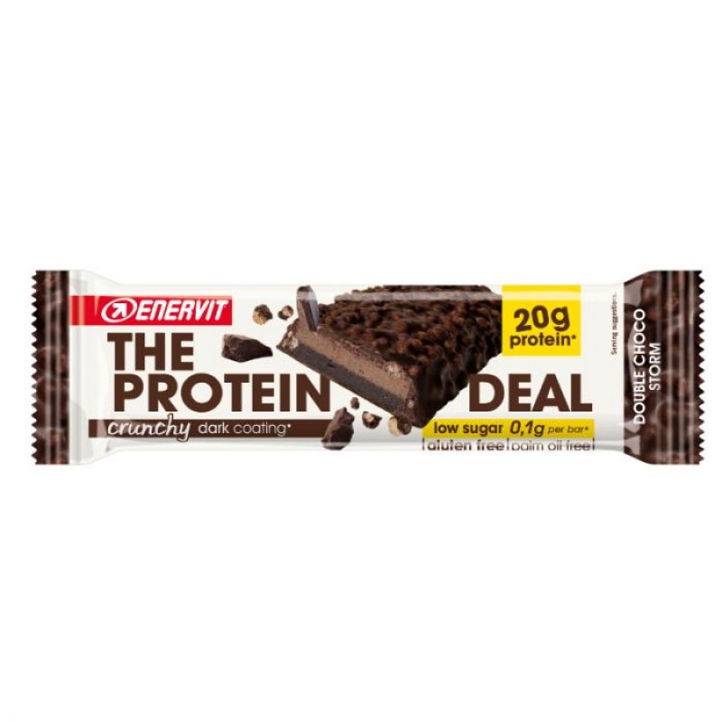 Enervit Enervit® The Protein Deal Bar Crunchy Double Choco 55 G Barretta - Immagine 4