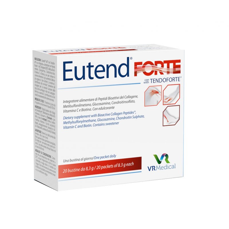 Vr Medical Srl Eutend Forte Tendoforte 20 Bustine - Immagine 3
