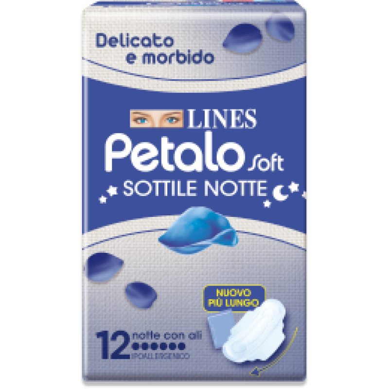 Lines Petalo Soft Sottile Notte Con Ali 12 Pezzi - Immagine 5