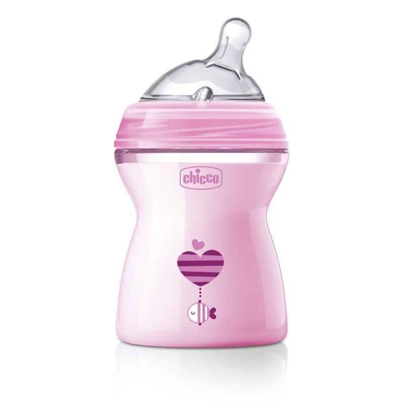 Chicco Naturalfeeling 2M+ - Biberon rosa anti-colica a flusso medio 250 ml - Immagine 9