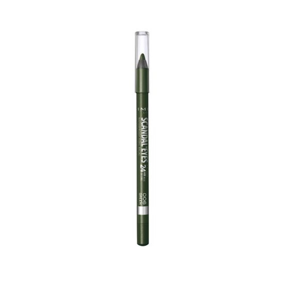 RIMMEL Scandaleyes Waterproof Kohl - Matita Occhi N. 006 Green - Immagine 6