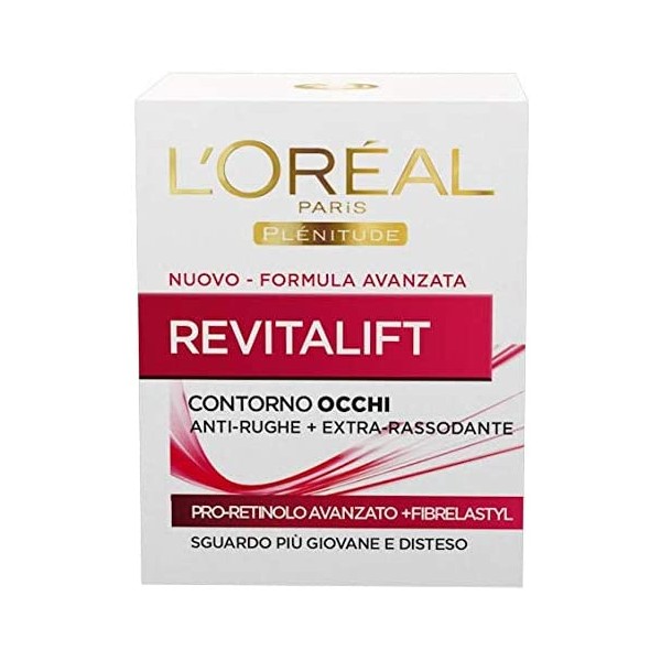 L'oréal Paris Donna Crema Cura Degli Occhi, L'oréal Plenitude Revitalift Occhi Antirughe + Rassodante 15Ml Contorno Occhi ( Per La Cura Degli Occhi, 15 Ml, Giorno + Notte) - Immagine 3