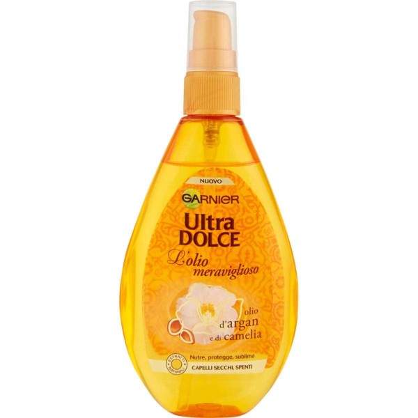 Garnier Ultra Dolce L'olio Meraviglioso Olio Argan Camelia Secchi Spenti 150 Ml - Immagine 5