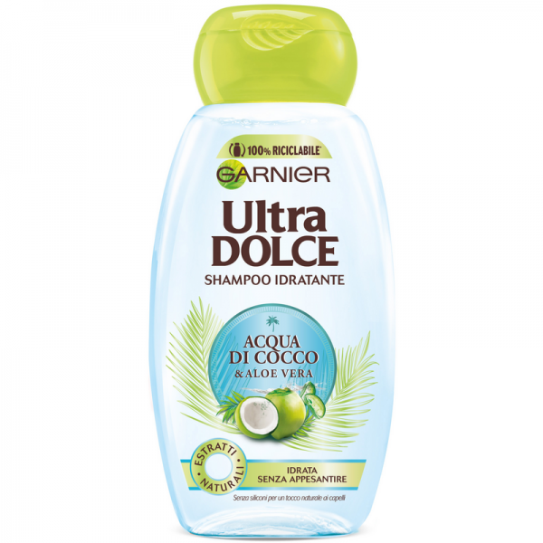 Garnier - Ultra Dolce Acqua Di Cocco E Aloe - Shampoo Idratante 250 Ml - Immagine 4