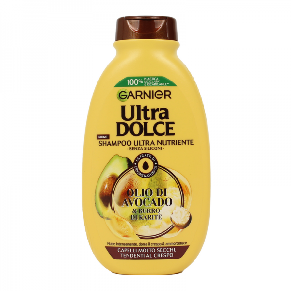 Garnier Ultra Dolce - Olio di Avocado & Burro di Karitè - Shampoo ultra nutriente 250 ml - Immagine 7