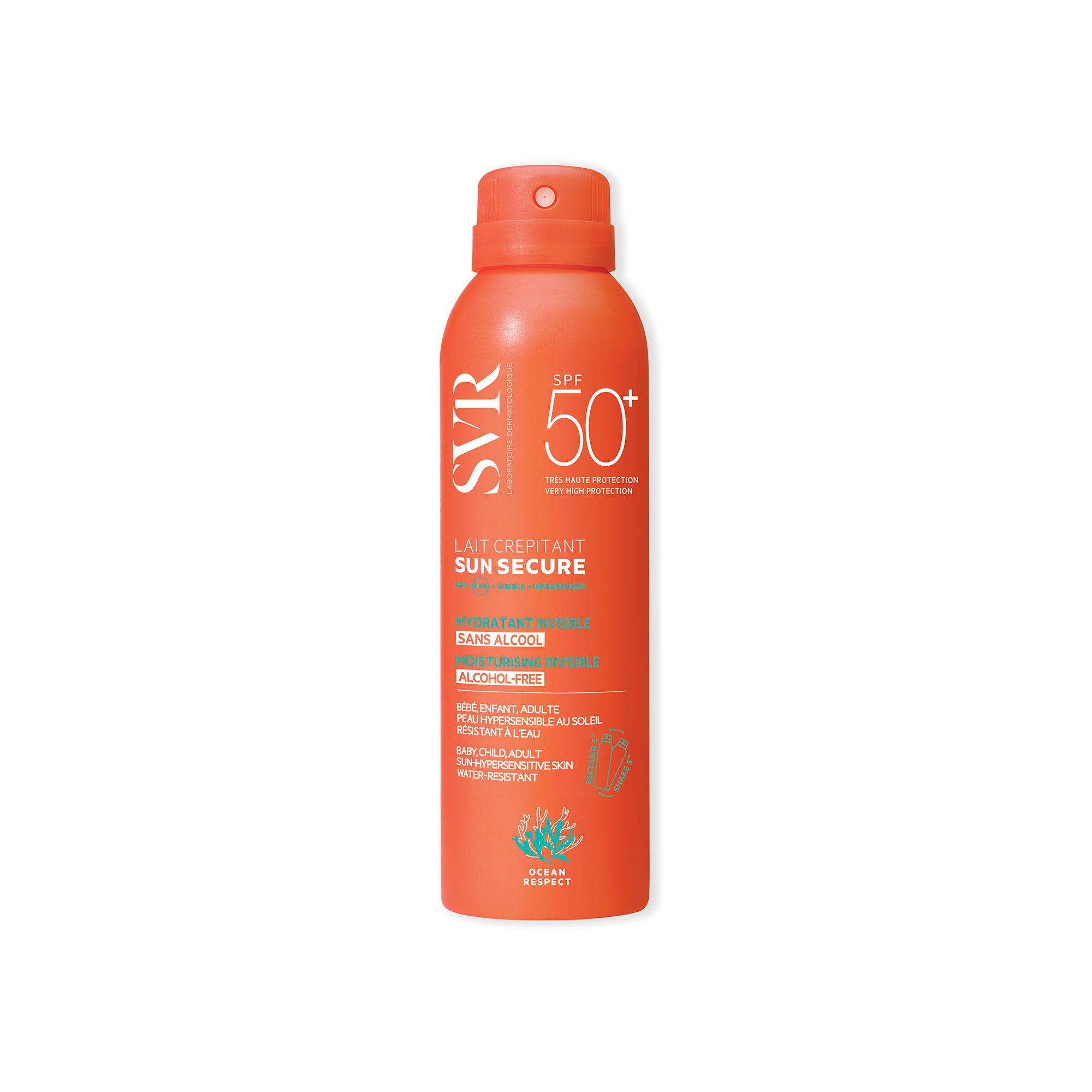 Svr Blu Latte Schiumoso Effervescente Spf 50 Sun Secure, 200 Ml, - Immagine 3
