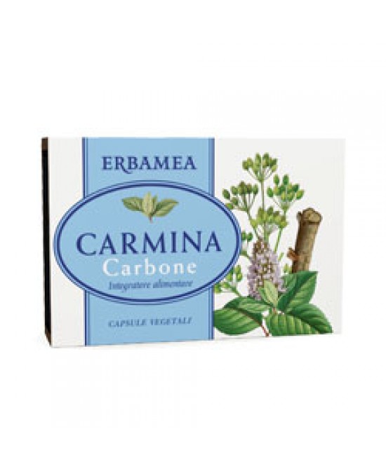 Erbamea Carmina Carbone 24 Capsule - Integratore Per Il Gonfiore Addominale - Immagine 3