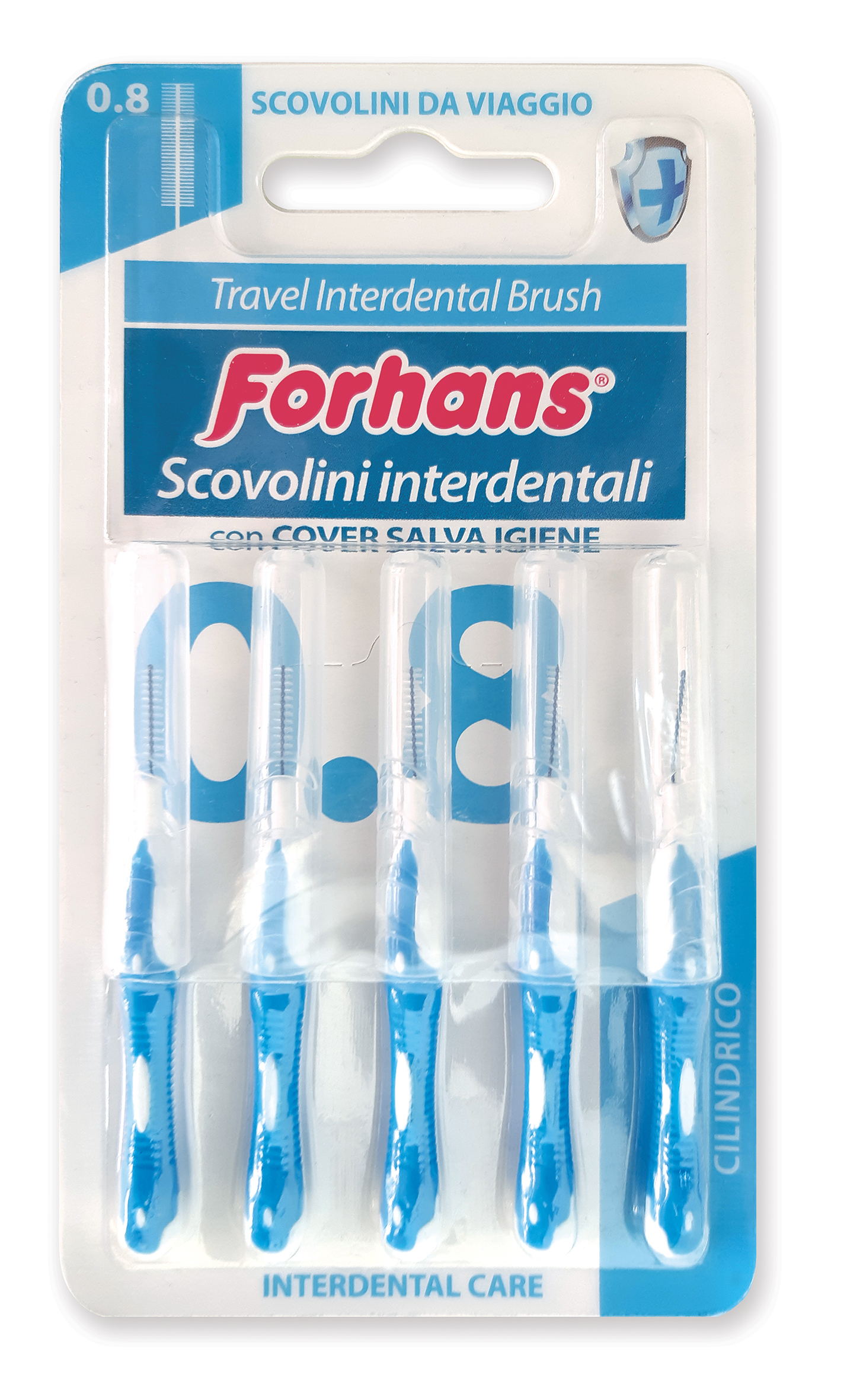 Forhans Travel Interdental Brush Scovolino 0.8 1 Pz Spazzolino Da Denti - Immagine 4