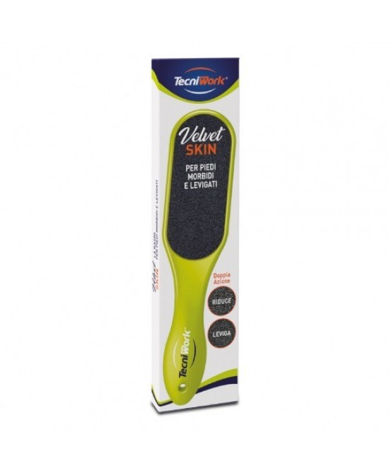 Tecniwork Raspa Per Piedi Velvet Skin Formato Maxi, Lime - Immagine 3