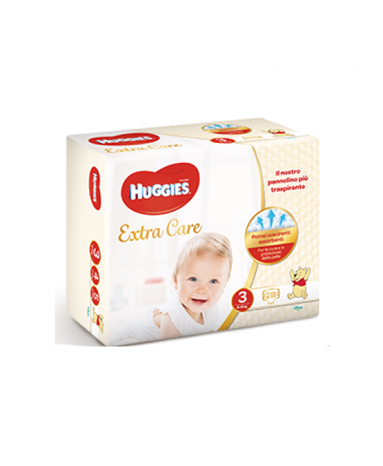 Huggies Pannolini Extra Care Grande Tg. 3 (6-10 Kg) – 40 Pezzi - Immagine 2