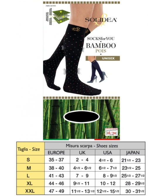 SOCKS FY BAMBOO POIS NERO XXL