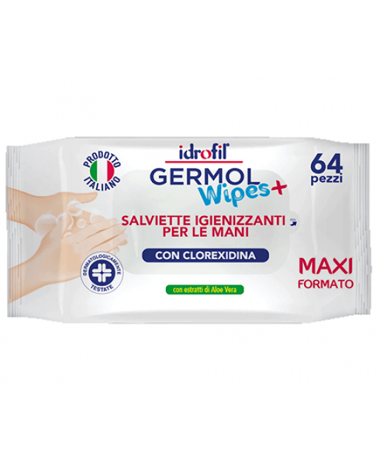Idrofil Salviettine Igienizzanti Mani Germol 64 Pezzi - Immagine 4