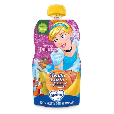 Mellin Merenda Disney Mickey Mouse Frutta Mista 100% Frutta Con Vitamina C 110G Confezione Da 110 G - Immagine 8