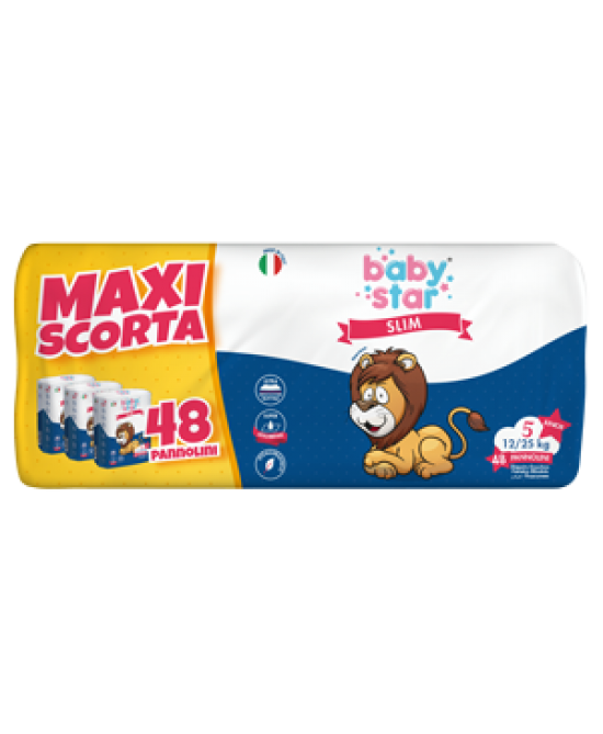 Babystar Pannolini Slim Maxiscorta Taglia 5 48 Pezzi - Immagine 6