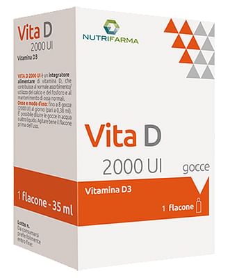 Vita D 2000 UI gocce - Integratore per le ossa 35 ml - Immagine 4