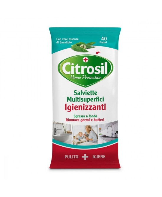 Citrosil Salviette Igienizzanti Eucalipto 40 Pezzi - Immagine 3