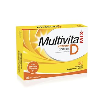 Montefarmaco Multivitamix Vitamina D 2000 U.i. Integratore Vitaminico 60 Compresse - Immagine 8