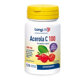 Longlife Acerola C 100 Integratore Antiossidante 120 Compresse - Immagine 6