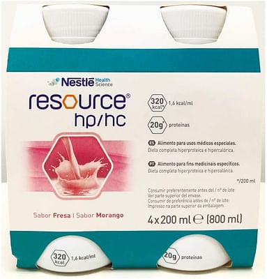 Nestlé Resource Hp/Hc Fragola Per Supporto Nutrizionale 4 Bottiglie Da 200Ml - Immagine 5