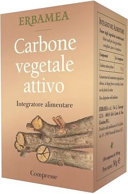 Erbamea Carbone Vegetale Attivo 100 Capsule - Integratore Per Il Transito Intestinale - Immagine 3