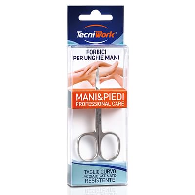 TECNIWORK Forbici Mani &piedi - Taglio Curvo per Unghie e Cuticole - Immagine 6