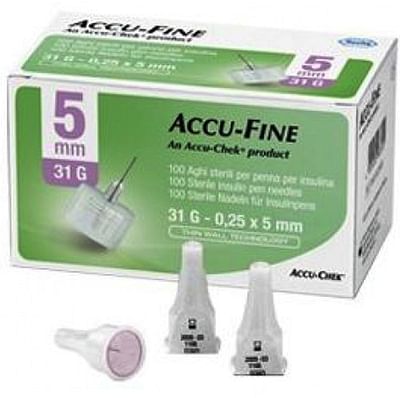 Roche Chiare Ago Per Penna Da Insulina Accu Fine Pen Needle Accu Chek Gauge 31 X 5 Mm 100 Pezzi - Immagine 7