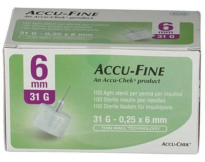 ACCUFINE Ago Ins.31g*6mm 100pz - Immagine 8