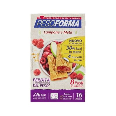 PESOFORMA Biscotti Lampone/mela 16 pezzi - Immagine 7