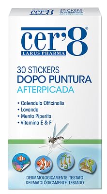 Larus Pharma Lavanda Cer'8 Stickers Dopo Puntura 30 Pezzi - Immagine 3