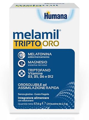 Melamil Humana Melamil® Tripto Oro 57,6 G Bustina - Immagine 8