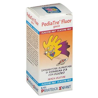 PediaTre Fluor Gocce 7 ml - Integratore Di Vitamina D3 E Fluoro - Immagine 3
