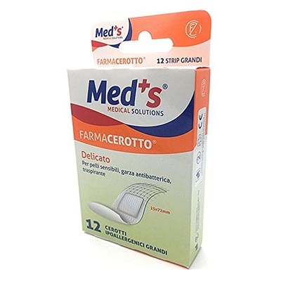 Meds Cerotto Strip Delicato Tessuto Non Grande 12 Pezzi Pz - Immagine 5
