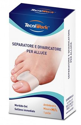 TECNIWORK Alluxcare Anello Separatore - Divaricatore Per Alluce - Taglia M/L - Immagine 5