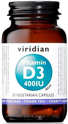 Viridian Integratore Vitamin D3 400 Ui Vegan, 30 Capsule - Immagine 7
