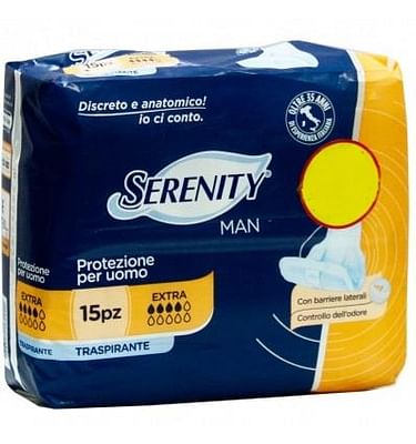 Serenity Man - 15 Assorbenti Per Incontinenza Maschile Extra - Immagine 6