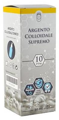 Argento Colloidale Supremo 10ppm Certificato Con Contagocce50 Ml