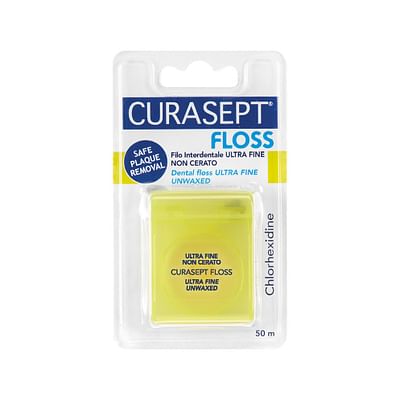 Curasept , Filo Interdentale, Filo Interdentale Ultrafine Non Cerato Con Chx 50M (50 M) - Immagine 6