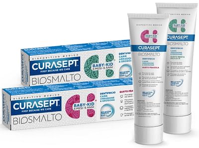 Curasept biosmalto baby kid - dentifricio 6 mesi - 6 anni 50 ml - fragola - Immagine 4