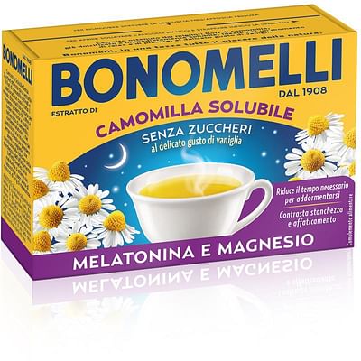 Camomilla Bonomelli Camomilla Solubile Melatonina Magnesio Bustine 72 G Bambino - Immagine 6