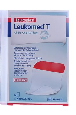Leukomed Leukoplast T Skin Sensitive Medicazione Trasparente 5 Pz Cerotto - Immagine 3