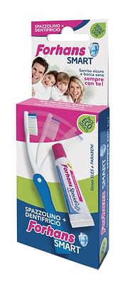 Forhans Smart Kit Igiene Orale Per Igiene Orale Kit Con Spazzolino Pieghevole E Dentifricio Da 12Ml - Immagine 5