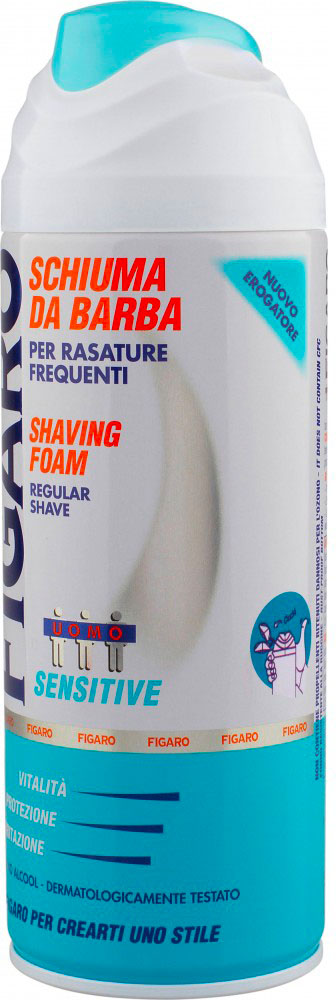 Figaro Schiuma Da Barba Sensitive Senza Alcool 400 Ml - Immagine 5