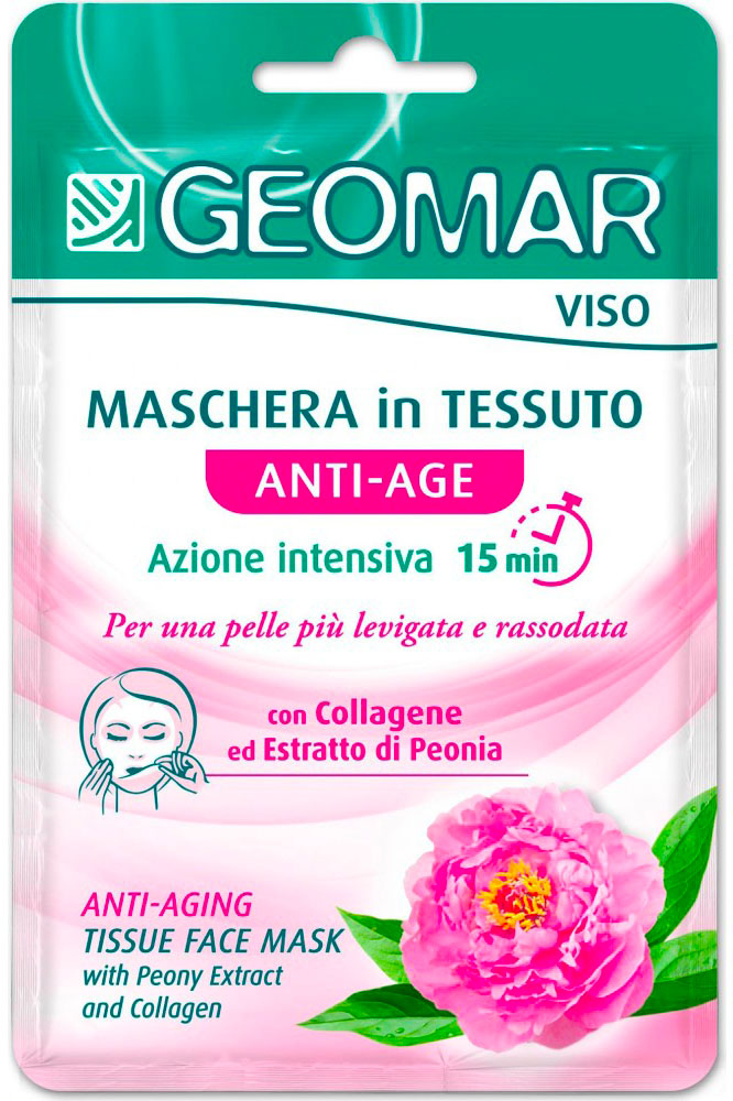 Geomar Maschera In Tessuto Anti-Age Viso 22 Ml - Immagine 5
