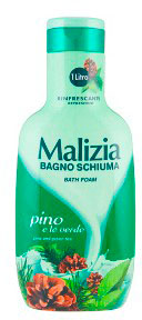 Malizia Unisex Verde Sali + Bolle Da Bagno, Pino & Lichene Bagno Schiuma 1000Ml (Bagnoschiuma, 1000 Ml) - Immagine 3