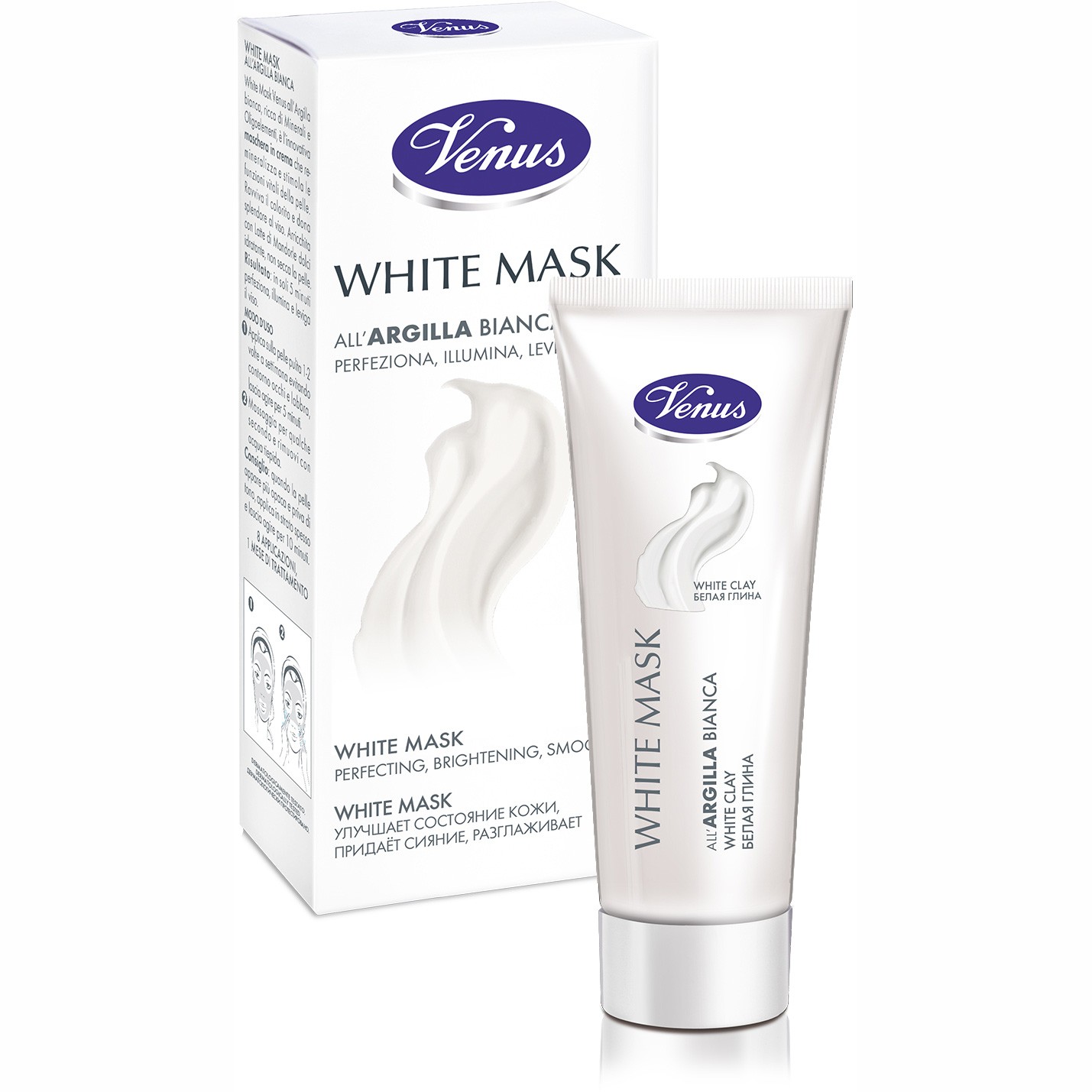 Venus Bianca Maschera Viso White All'argilla 40Ml - Immagine 5