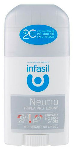 INFASIL - neutro tripla protezione - deodorante stick senza alcol 40 ml - Immagine 6